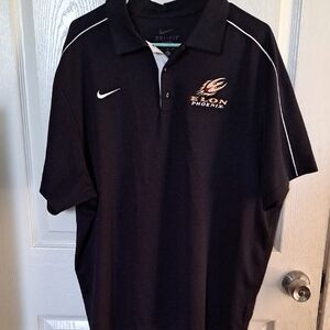 Nike Black Polo with Elon Phoenix Logo